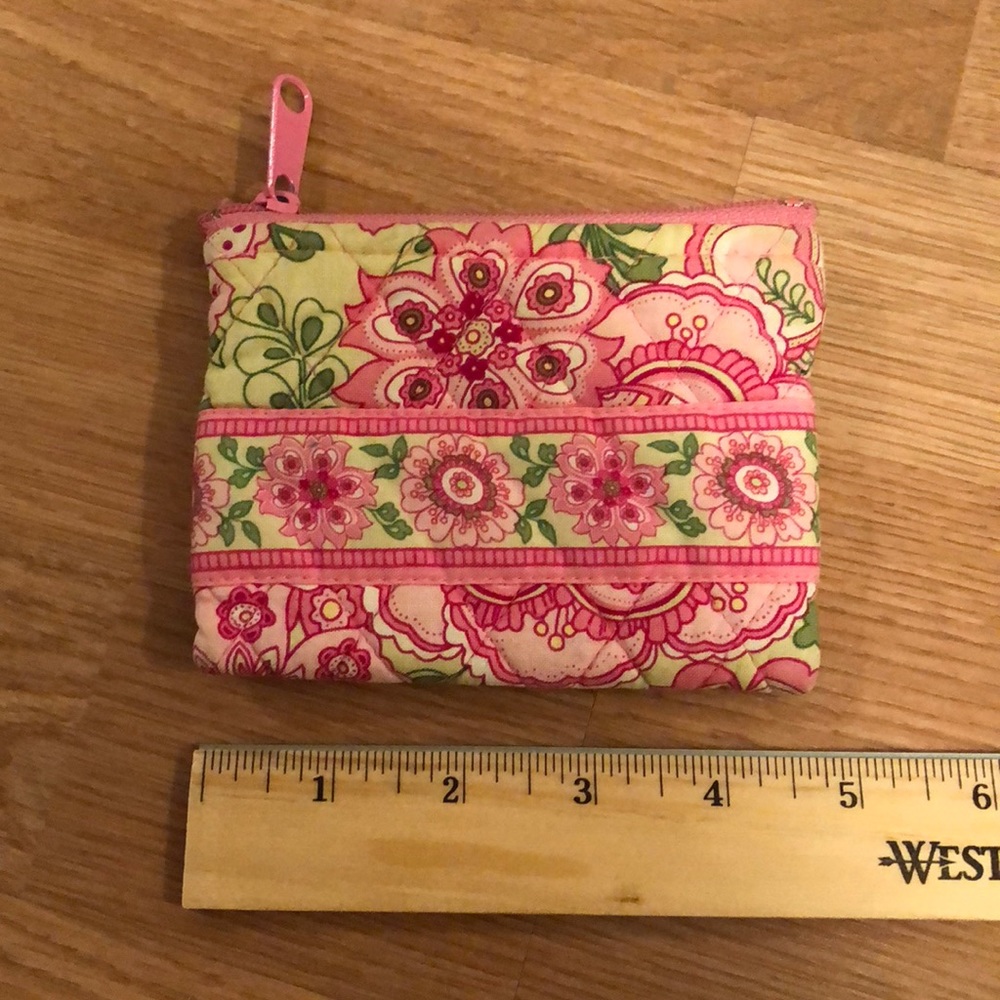 Pink Vera Bradley zipper pouch